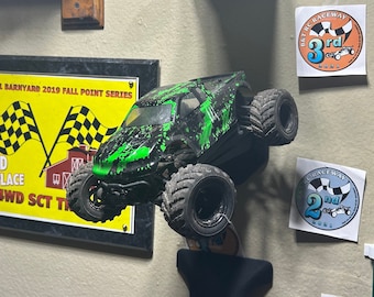 1/8 Scale RC Car Wall Mount: Flying Out Design