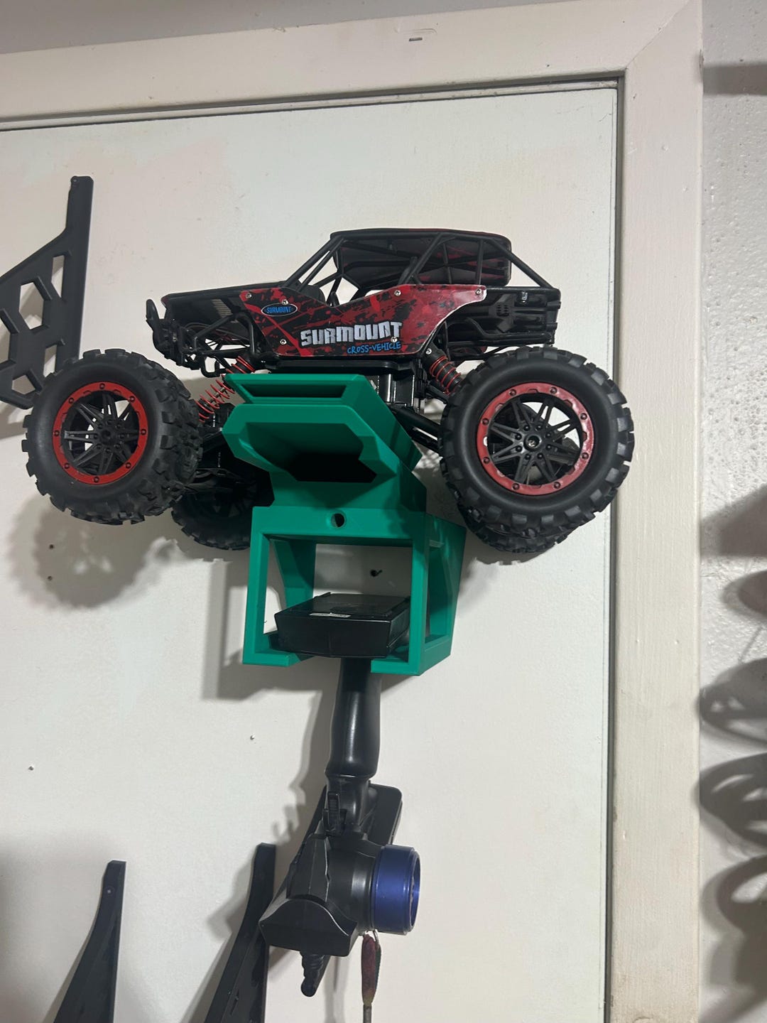 Mini RC Car Wall Mount: 1/10 Scale Display Shelf With Personalized ...