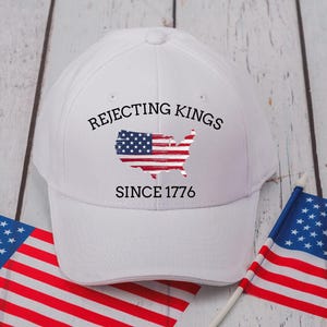 Rejecting Kings Since 1776 Protest Cap, Pro Democracy Cap, Anti Authoritarianism Cap, No Kings Cap, Resist Cap, Liberal Dad Hat