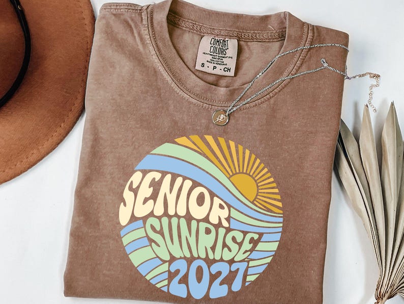 Camiseta Senior Sunrise 2027, camiseta retro Senior 2027, regalo de graduación 2027, camiseta Senior, regalo de graduación de secundaria imagen 5