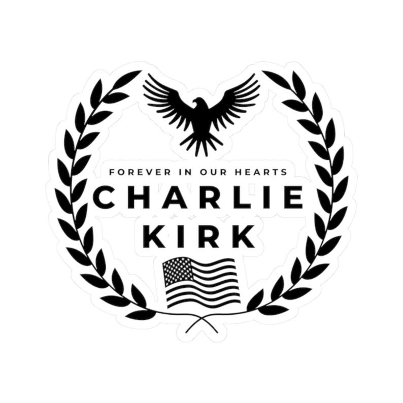 Justice for Charlie Kirk Sticker/Car Magnet, Kirk Decal, Charlie Kirk Bumper Sticker, Rest In Peace Charlie Kirk, R.I.P Charlie Kirk Sticker image 2