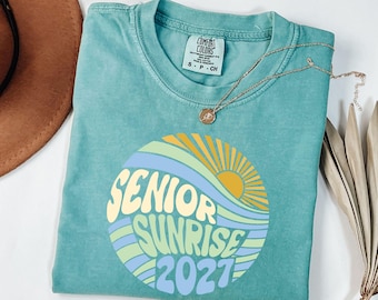 Avgångsskjorta för årskurs 2027, retro-avgångsskjorta för årskurs 2027, examensgåva för årskurs 2027, avgångsskjorta för gymnasieelever, examensgåva