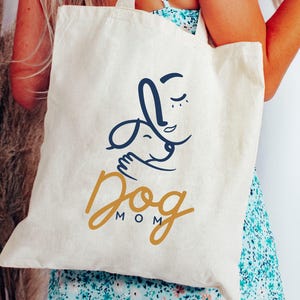 Dog Mom Tote Bag, Gift For Dog Mom, Gift For Mama, Large Tote Bag, Trendy Tote Bag, Love Dogs Gift, Best Mom Gift, Dog Mama Gift, Mom Bag
