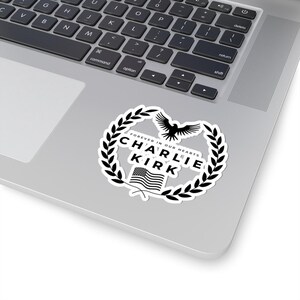 Justice for Charlie Kirk Sticker/Car Magnet, Kirk Decal, Charlie Kirk Bumper Sticker, Rest In Peace Charlie Kirk, R.I.P Charlie Kirk Sticker image 6