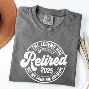 Lustiges Ruhestands-Shirt, Ruhestandsgeschenke für Frauen, Ruhestandsgeschenk für Männer, Lehrer-Ruhestand, Ruhestand 2025 Hemd, Ruhestand Est 2025