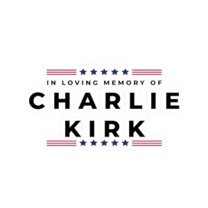 In Loving Memory of Charlie Kirk, Justice for Charlie Kirk Sticker/Car Magnet, Kirk Decal, Charlie Kirk Bumper Sticker, R.I.P Charlie Kirk image 2