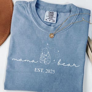 Comfort Colors® Custom Mama Bear Shirt, Personalized Mama Shirt, Mama Shirt, Gift for Mom, Gift for Grandma, Mothers Day Shirt, New Mom Tee