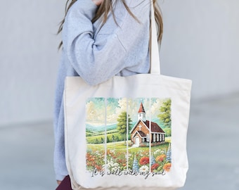 Bolsa de mano para mamá cristiana, "Me siento bien", bolsa con versículos bíblicos, bolsa de fe, bolsa motivacional, regalo de cumpleaños, bolsa de mujer, regalo para el Día de la Madre.
