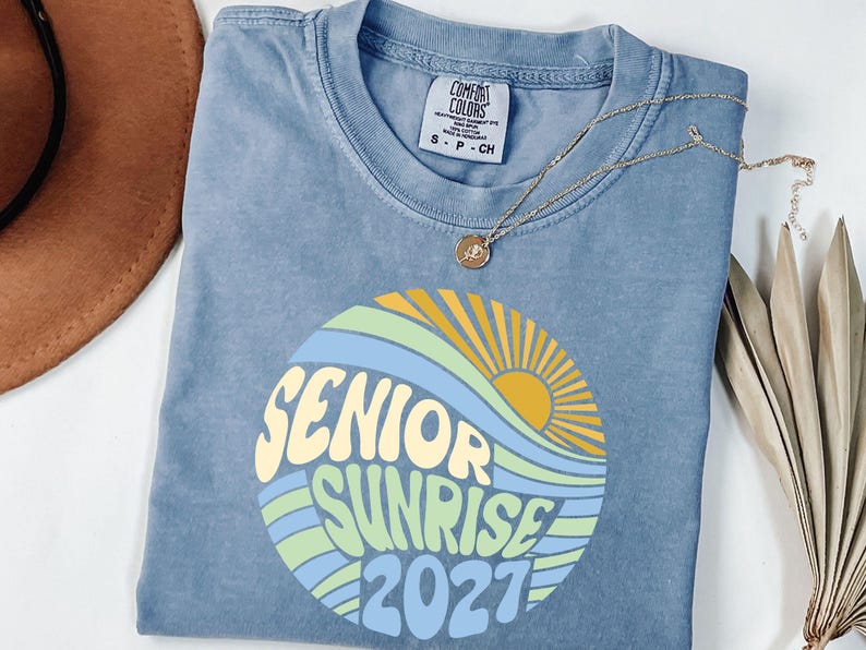 Camiseta Senior Sunrise 2027, camiseta retro Senior 2027, regalo de graduación 2027, camiseta Senior, regalo de graduación de secundaria imagen 4
