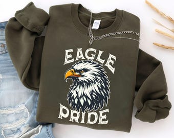 Maglietta Eagles, EagleShirt, Maglietta mascotte Eagle, Maglietta da football Eagles, Maglietta per mamme Eagle, Forza Eagles, Magliette con spirito scolastico, Idea regalo per gli amanti delle aquile