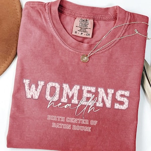 Benutzerdefinierte Toile Womens Gesundheit Shirt, Komfort Farbe Floral OB GYN Rundhalsausschnitt, Krankenschwester Hebamme Doula Geschenk, Chinoiserie Geburts-T-Shirt, Krankenschwestern Woche Geschenk
