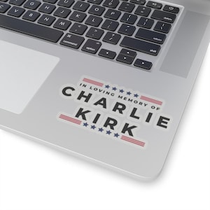In Loving Memory of Charlie Kirk, Justice for Charlie Kirk Sticker/Car Magnet, Kirk Decal, Charlie Kirk Bumper Sticker, R.I.P Charlie Kirk image 7
