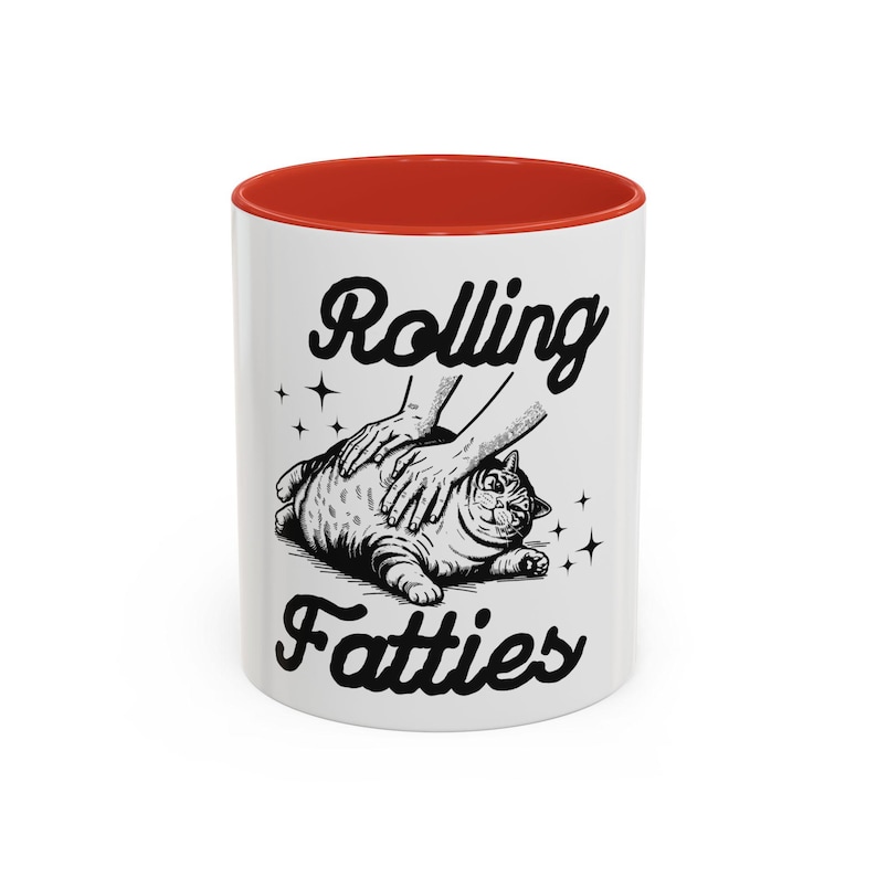 Rolling Fatties Cat Coffee Mug - Thumbnail 4