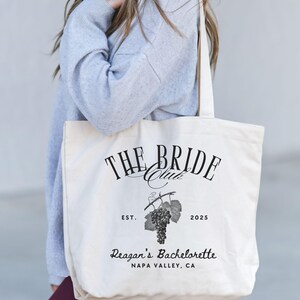 Custom The Bach Club Tote Bag, Bridesmaid Tote, Club Bachelorette, Bridesmaid Favors, Bachelorette Party Favors, Bachelorette Tote,Club Bach