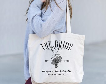 Custom The Bach Club Tote Bag, Bridesmaid Tote, Club Bachelorette, Bridesmaid Favors, Bachelorette Party Favors, Bachelorette Tote,Club Bach