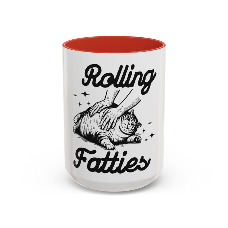 Rolling Fatties Cat Coffee Mug