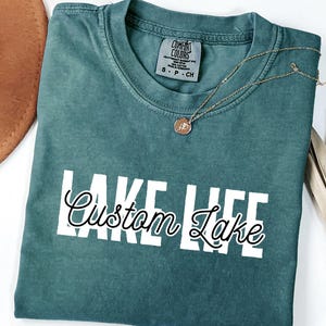 Custom Lake Life Shirt, Personalized Lake Tshirt, Lake House Gift, Lake Lover Shirt, Lake Camping Tshirt, Lake Vacation Tee, Summer Shirt