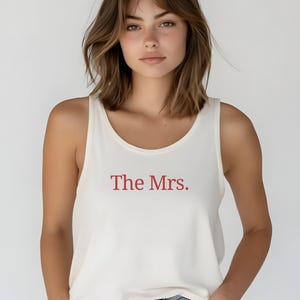 The MRS T-Shirt, Custom Bride Tank Top, Wedding Gift for Her, Newlywed Shirt, Bridal Shower Gift, Honeymoon Top, Bachelorette Party Tee