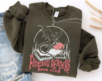 Camiseta del club de lectura de lectores de fantasía, camiseta de dragón, camiseta para amantes de los libros de dragón, camiseta para amantes de los libros de fantasía, regalo para el lector, regalo para los amantes de los libros