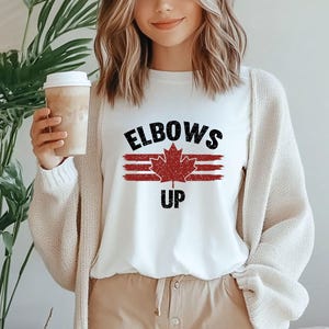 Elbows Up Canada Shirt, True North Strong and Free, Canadian Hockey, Proud Canadian Shirt, Canada Not for Sale Shirt, Never the 51st State