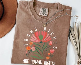 Comfort Colors® Trans Rights Shirt, Equal Rights Shirt, Protect Trans Shirt, Social Justice Shirt, LGBTQ Shirt, Pride Shirt, Human Rights