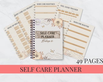Printable Self care planner journal Self love journal Instant download  take care yourself
