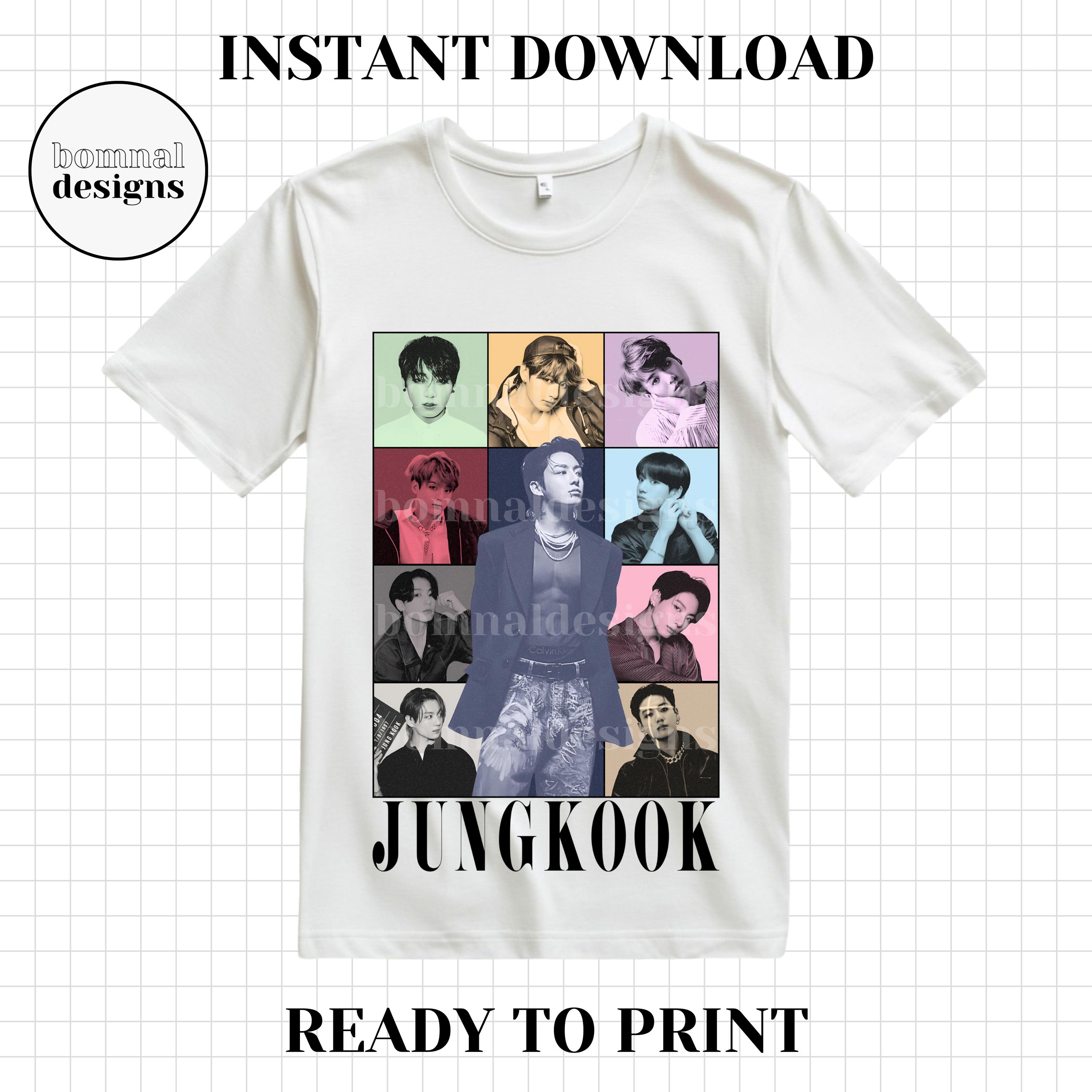 BTS Jeon Jungkook Eras Version T-shirt Bag Pillow Mug PNG | ARMY K