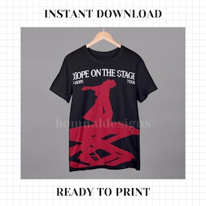 J-hope Hope in the Stage T- Shirt Design (digital Download