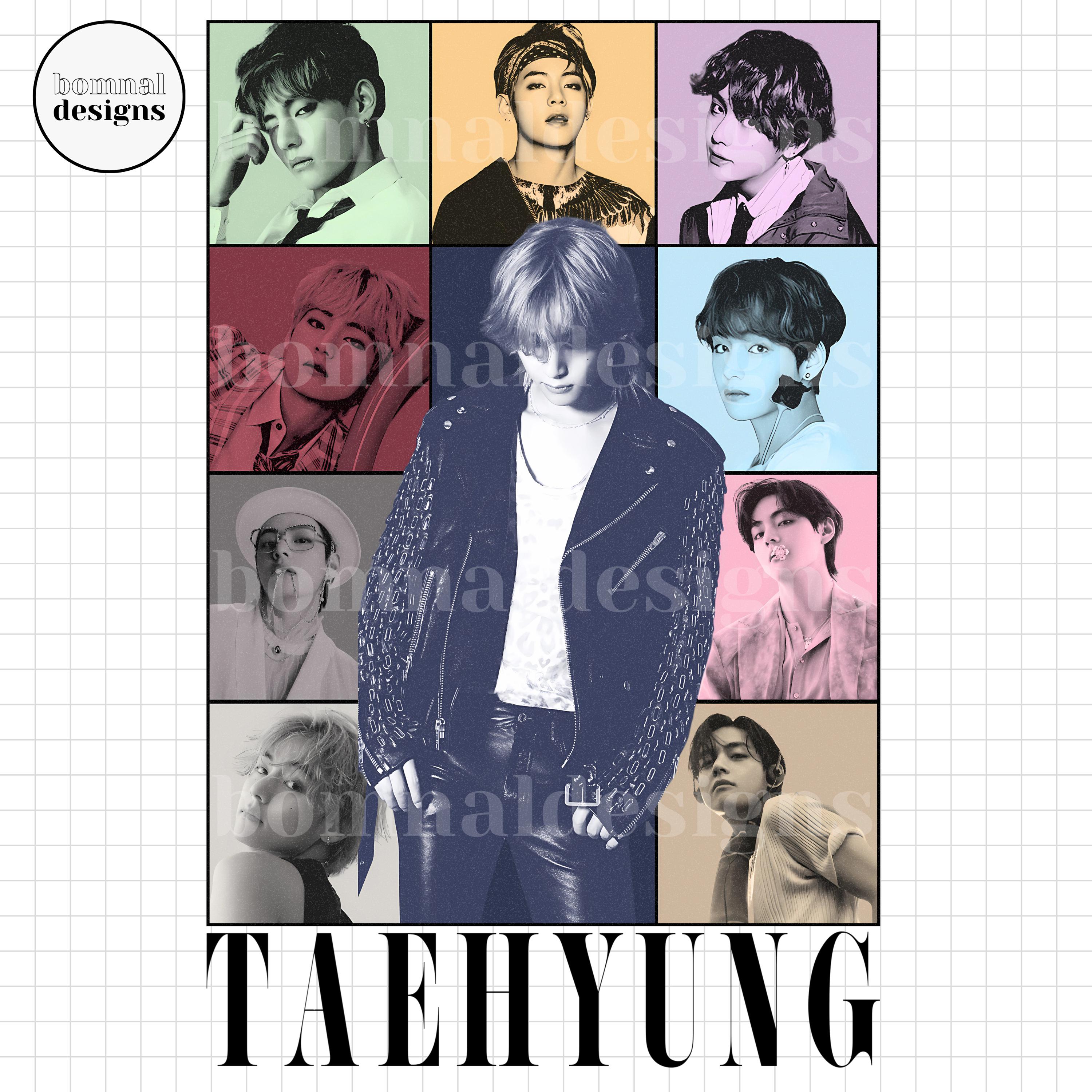BTS V Kim Taehyung Eras Version T-shirt Bag Pillow Mug PNG | ARMY