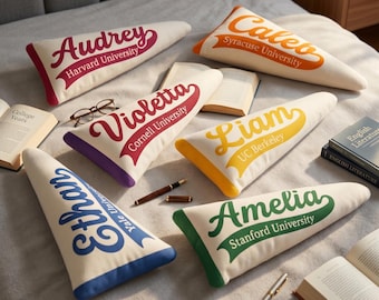 Personalized School Spirit Pillow, Custom Name And University Pillow, University Pillow Gift, University College Gift,University Pillow 2026