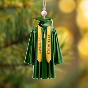 Personalized 2025 College Graduation, Class Of 2025, High School Graduation Gift, Acrylic Graduation Ornament, Graduate Gift, Grad Gift