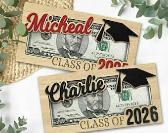 Portamonedas personalizado para graduación de 2026, regalo personalizado para estudiantes de posgrado, regalo para estudiantes de último año de secundaria, portamonedas personalizado con nombre de graduado.