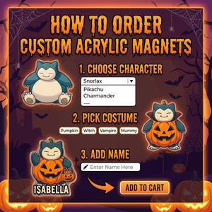 Personalized Super Mario Halloween Magnet, Custom Name Mario Halloween Magnet, Video Game Halloween Magnet, Mario Halloween Magnet Decor Bild 2