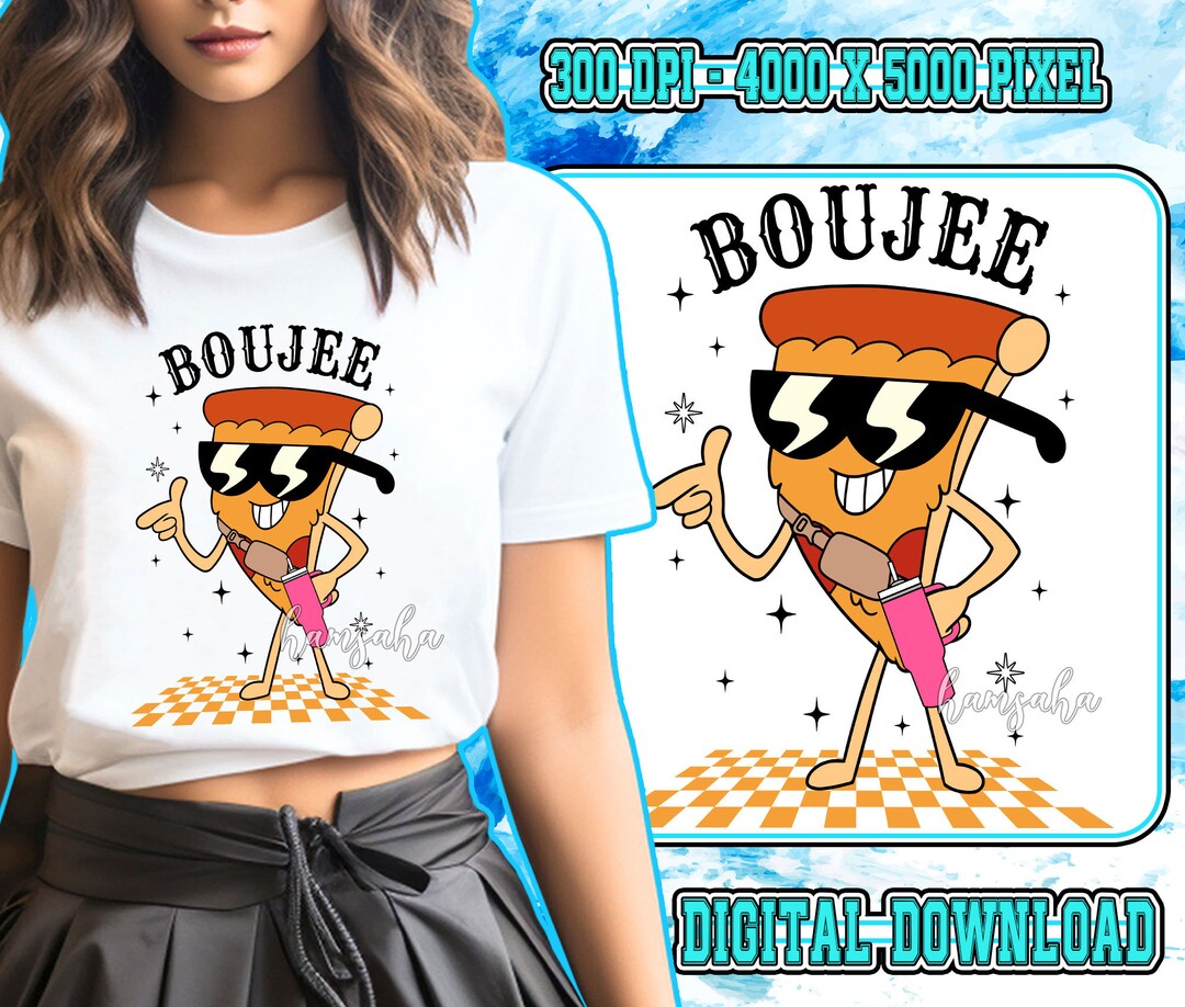 Boujee Cartoon Png, Stylish Simple Modern Inspired in Movie, PNG Print ...