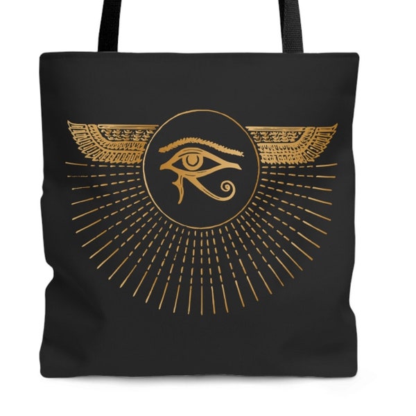 Egyptian Tote Bag | Blacktastic | Afrocentric Tote Bag | Eye of Horus Tote Bag