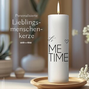 ME-Time Kerze - individuelle Geschenkkerze – mit Namen und Spruch personalisierbar – das perfekte Geschenk - Yogakerze