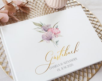 Silhouette - guest book for the wedding A4 - refined with foil