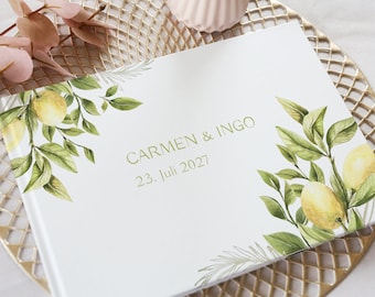 Limona - guest book for the wedding A4