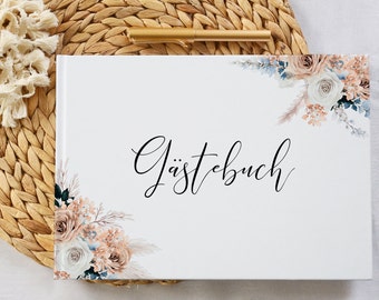 Bloomy Boho - Gästebuch zur Hochzeit A4