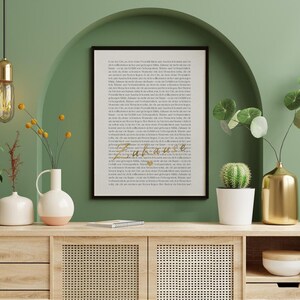 Póster con acabado laminado - DEFINITION "Home" - cuadro de pared - póster - regalo amoroso - A3/A4 - con o sin marco, para colgar