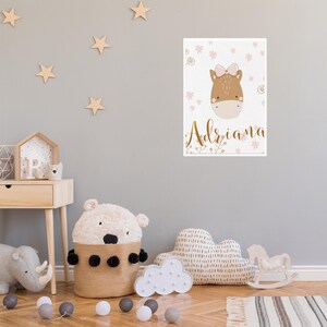 Póster infantil "Adriana" - Cuadro - Póster - Regalo con cariño - A3/A4 - Con o sin marco, para colgar