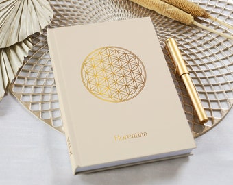 Flower of Life - notebook - planner - annual calendar 2024 - finished with foil