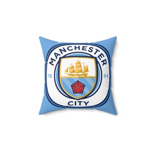 Kissen mit Manchester City FC-Fußballvereinsabzeichen