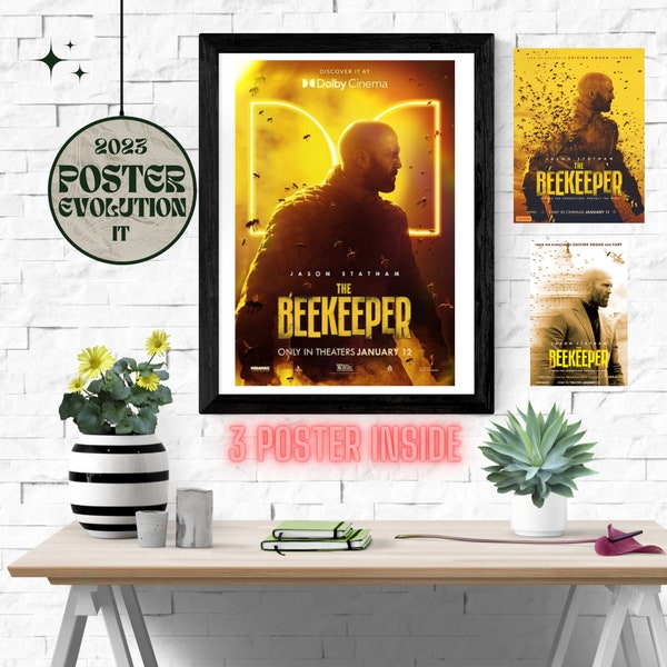 Movie Posters The Beekeeper movie 2024 saga Print Wall Decor Art Jason Statham