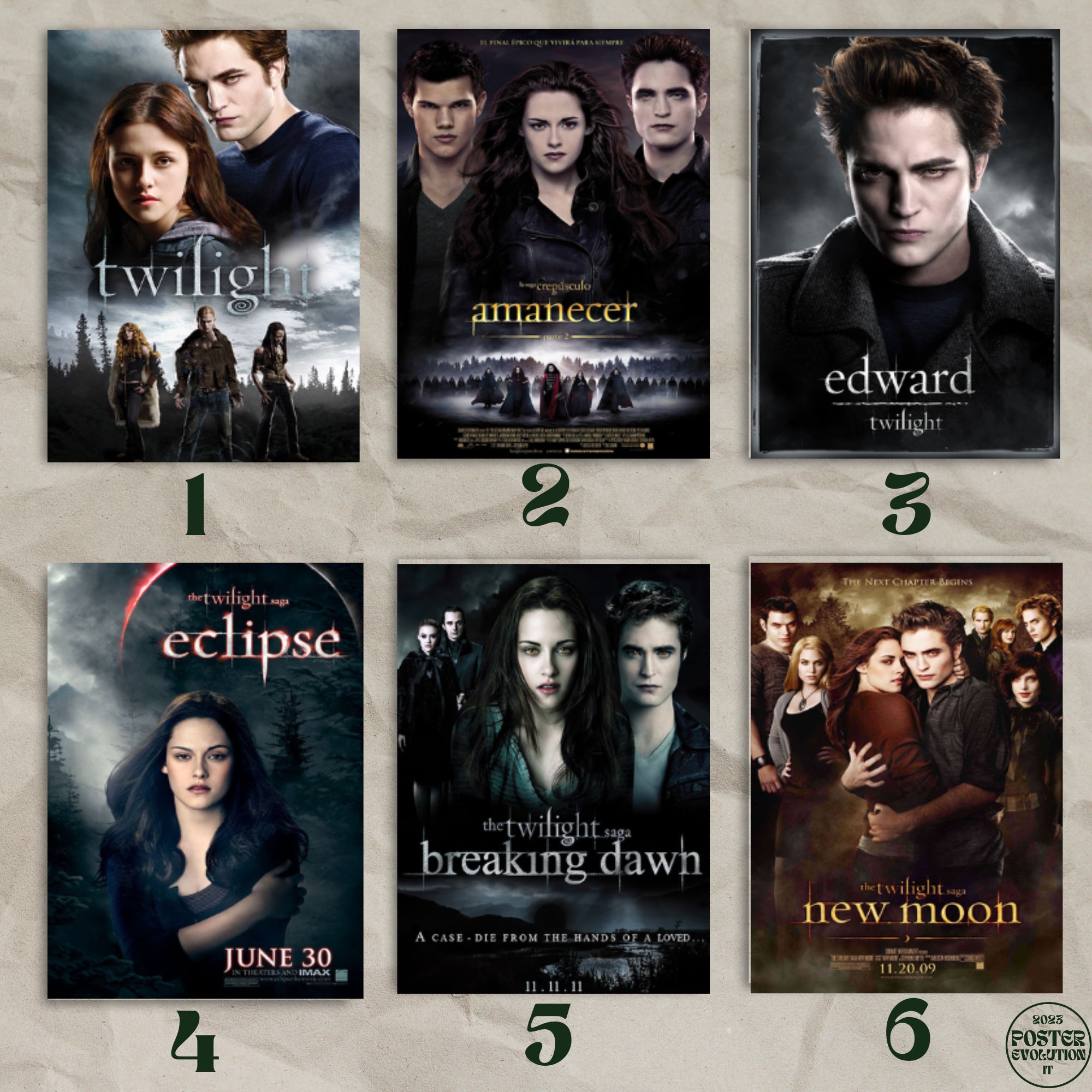Poster Twilight movie poster, saga, novel, story