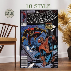 Newspaper poster Spider-Man the SPECTACULAR 18 Print POSTER, Wall Art for Comic best gift poster trilogy, comics poster spiderman poster
