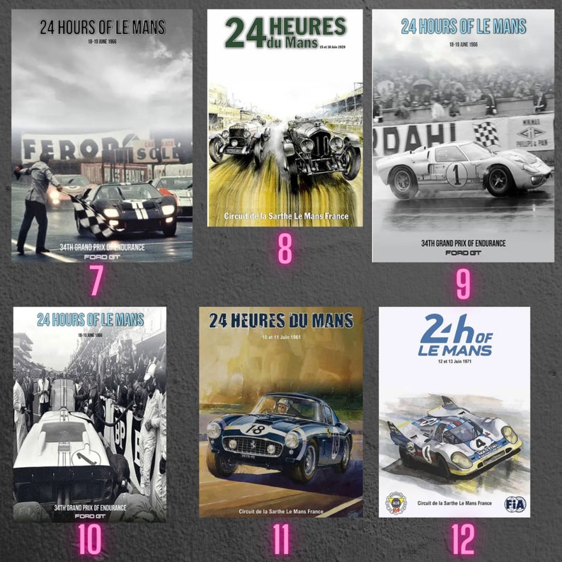 Le Mans 1966 Ford GT40 Vs Ferrari Poster: Ken Miles Victory, Natural ...