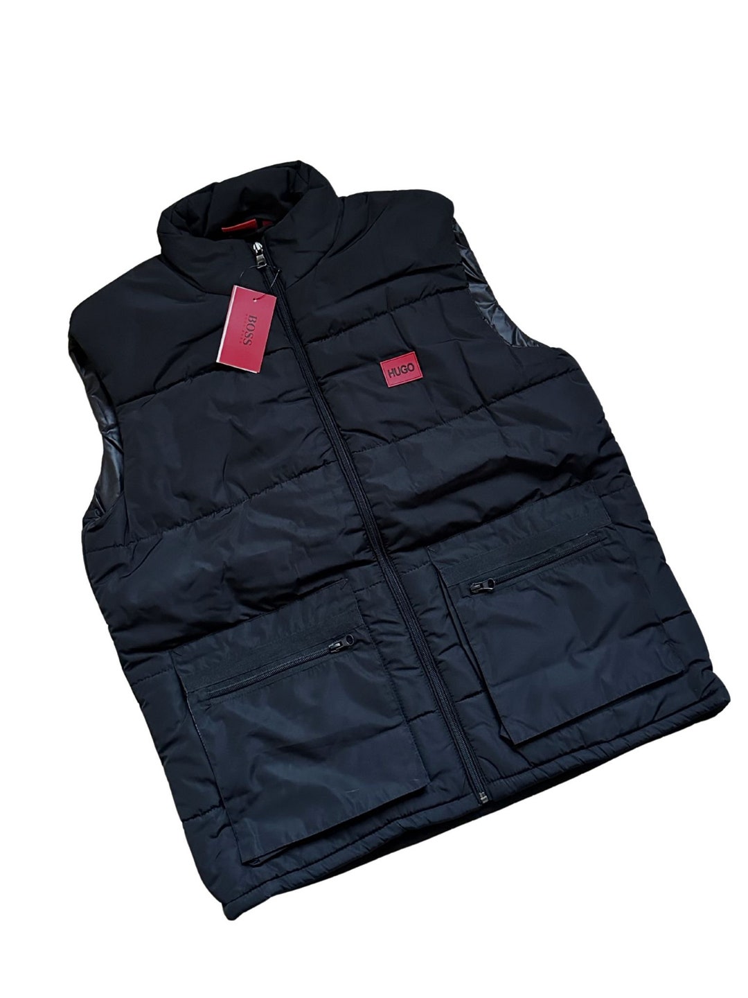 Hugo Boss Gilet Body Warmer Light Jacket Full Zip Plain Top Etsy UK