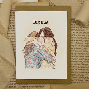 Carte de vœux 'gros câlin' | carte pour le confort | A6 | copines | carte de vœux vierge | Câlin
