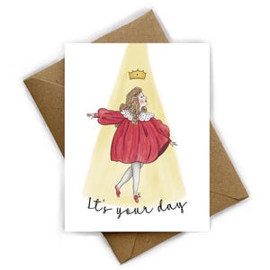 Tarjeta de felicitación "Tu día" | A6 | Tarjeta de felicitación en blanco | Tarjeta de cumpleaños | Felicitaciones de cumpleaños | Feliz cumpleaños | Deseos de cumpleaños